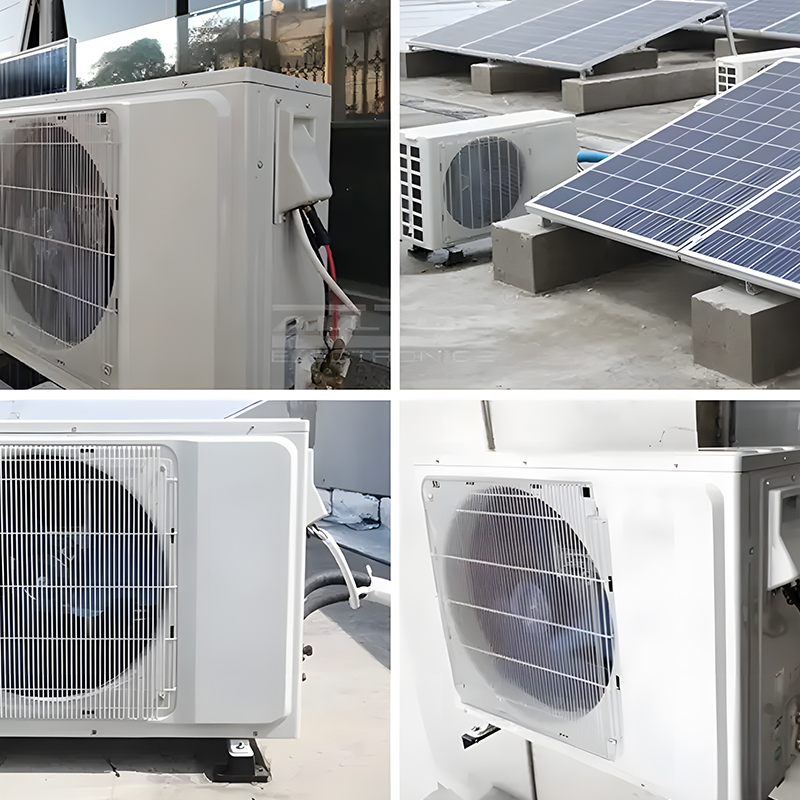 Solar Hybrid Air Conditioners 12000BTU 18000BTU 24000BTU Easy Installation Split Air Conditioner Solar AC DC Room Air Conditioner for Home Air Conditioners