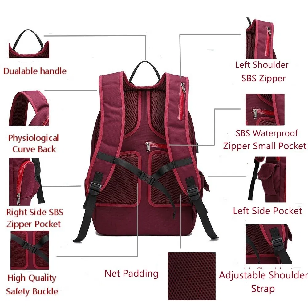 Fashion Design Solar Panel Backpack Cycling Bike Safety LED Flash Light Backpack (RS190204-5)