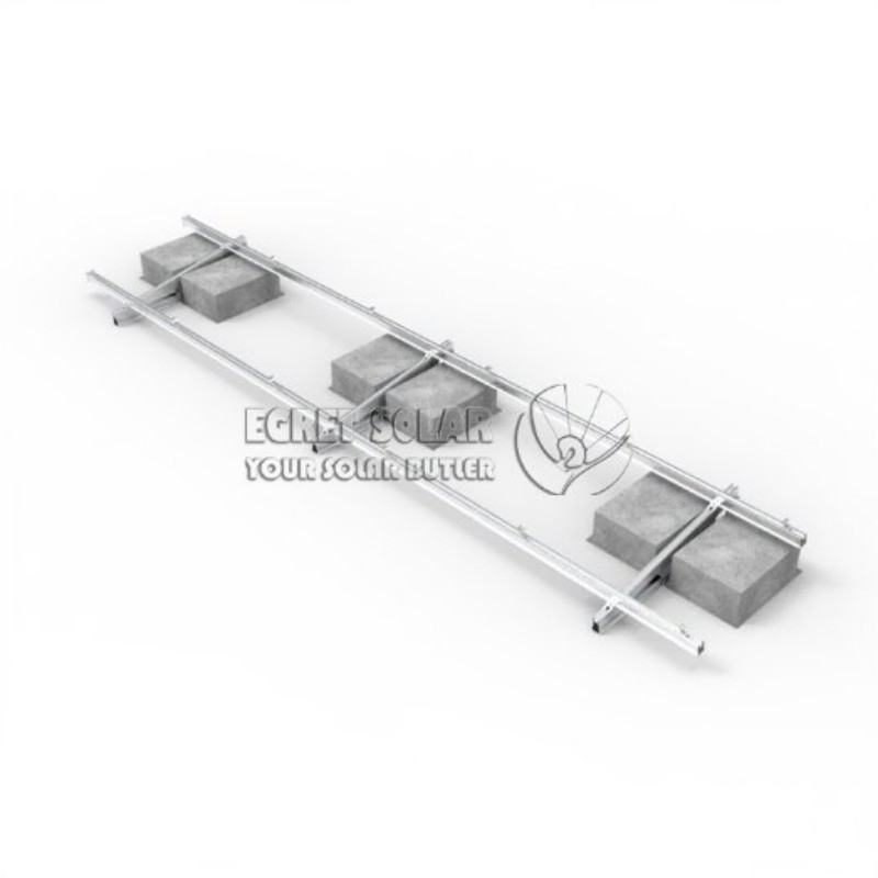Easy Install Ballasted Mount Flat Roof Solar Mounting Systems