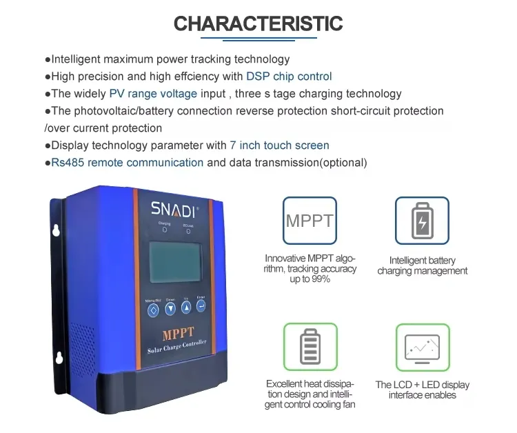 MPPT Solar Charge Controller Specs Diagram