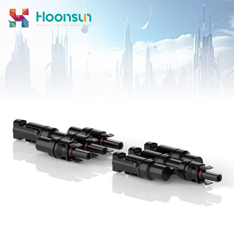 Waterproof Photovoltaic Cell IP68 DC 1000V 63 a Electrical Solar Cable Connector for Solar System Connection
