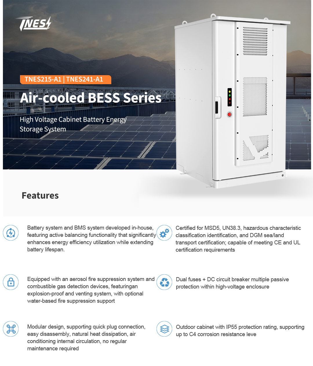 Battery and Inverter Cabinet