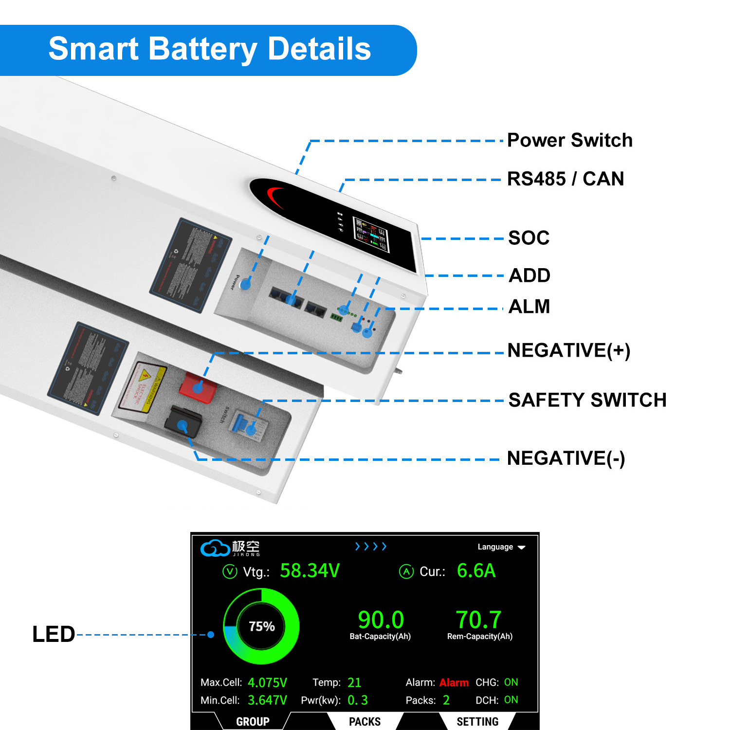 16kwh Home Energy Storage Solar Energy System Flexible Solar Panels Battery For Self Consumption