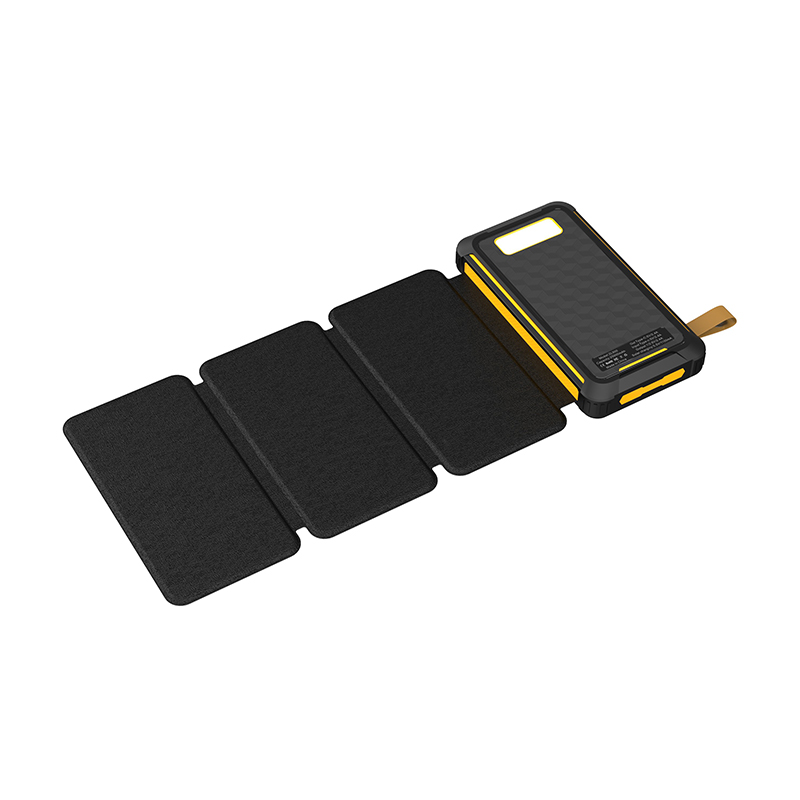 Factory Custom LOGO 10000mAh High Capacity Solar Power Bank Night Light Solar Charger For Mobile Phones &amp; Electronics