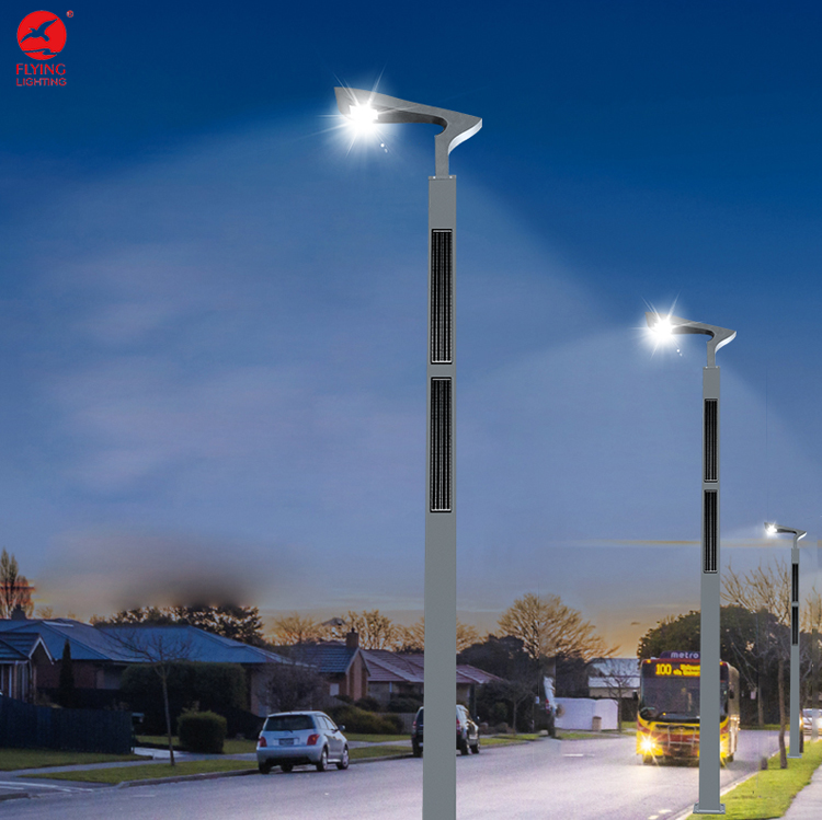 1000w Hybrid AC/DC Power Waterproof Ip65 All In One Integrated Solar LED Street Light With Pole For Outdoor Pathway Highway