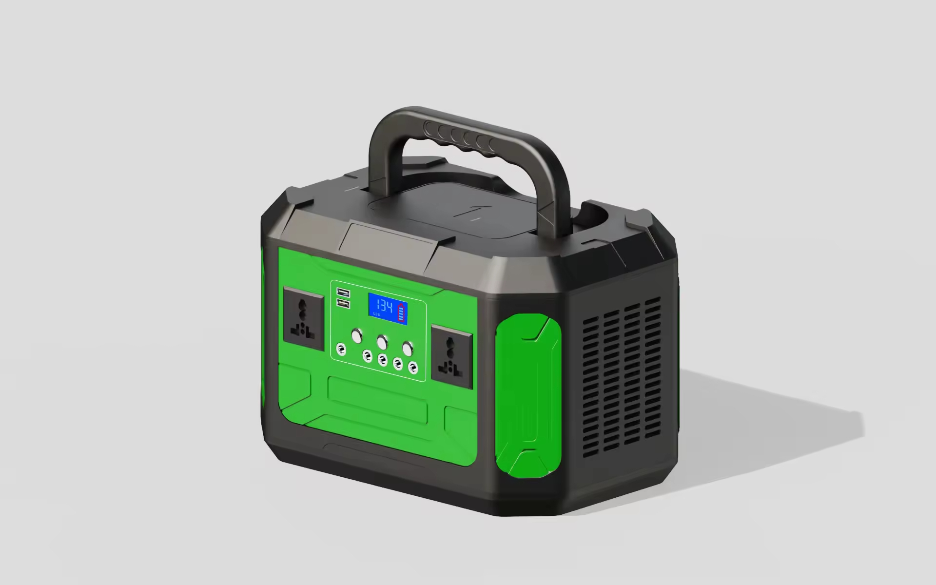 500W Portable Power Station Solar Generator, 120000mAh Capacity