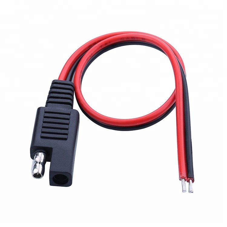 14AWG 20A 2Pin SAE Pigtail Cable New Energy Vehicle Solar Photovoltaic Extension Cord SAE Bullet Connectors Cable