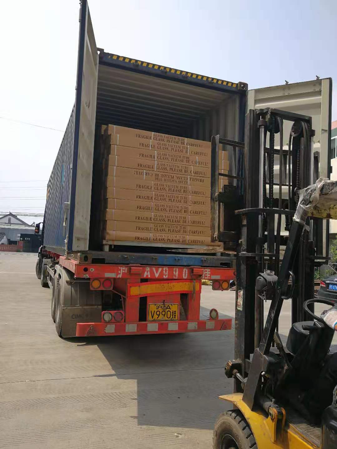 Container Loading of Solar Equipment