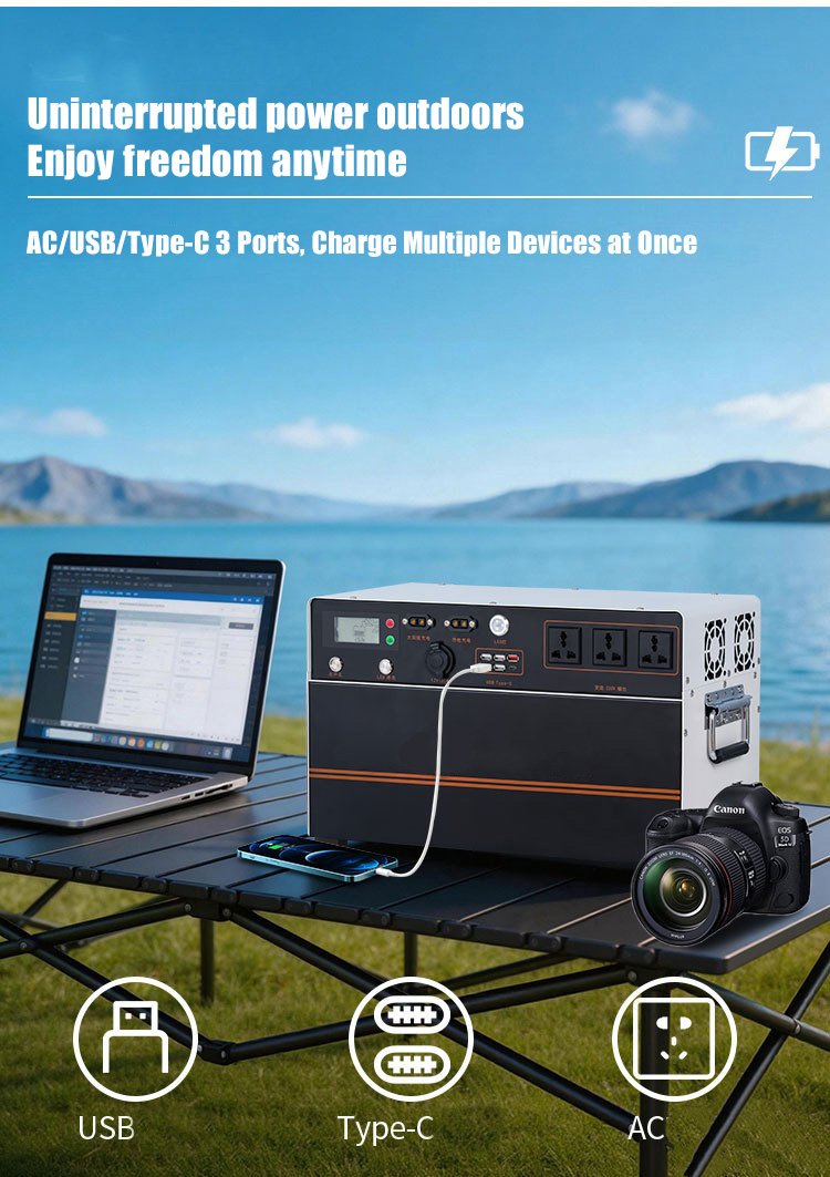 Tragbare Powerstation 1500W 1.68kWh Fast Charge UPS Lifepo4 Mobile Solar Power Generator Portable Energy Station