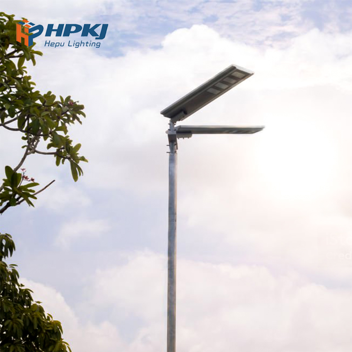 All-in-One Solar Light LED Lampe Solaire Outdoor Street Light with Battery Power for Road Application