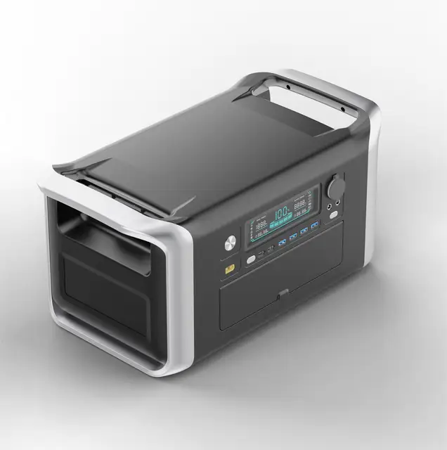 High Capacity Outdoor Camping Emergency Portable Power Stations 1000W Solar Power Station 2000W Power Generators