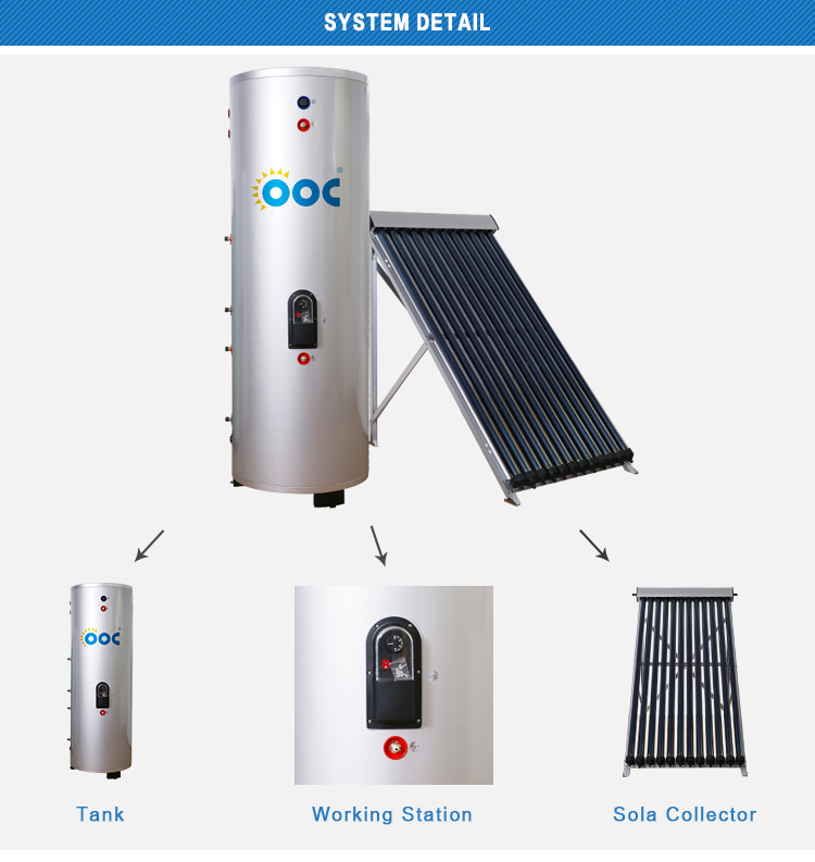 700 Liters Split Pressure Solar Water Heater Systems Solar Thermal System