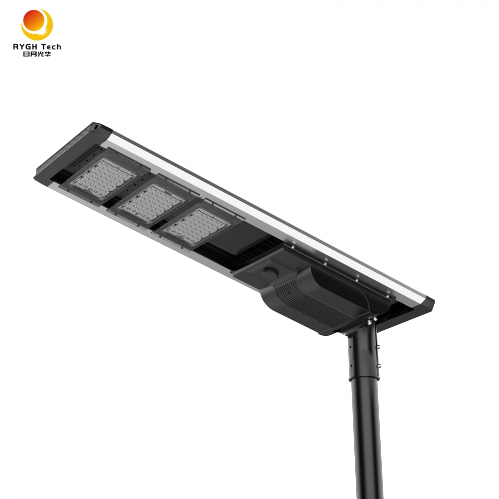 Certified Outdoor Waterproof Solar Street Lamp 80W Integrated All in One Solar Led Street Light With Panel