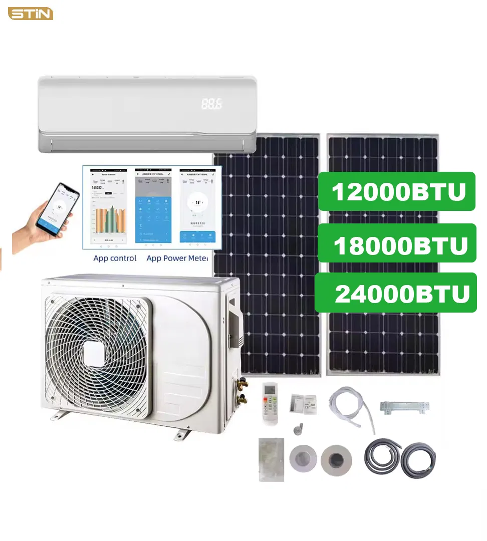 Mini Split 12000BTU Solar Panel Powered Air Conditioner for Industry Use