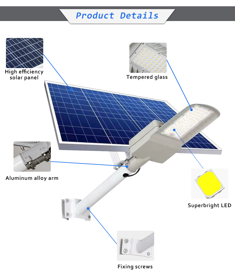 Solar street light detail 3