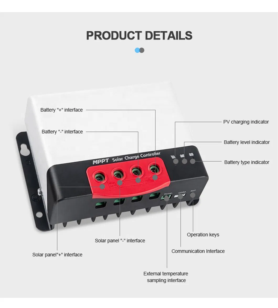 Solar Battery Charge Controller for Solar Power System