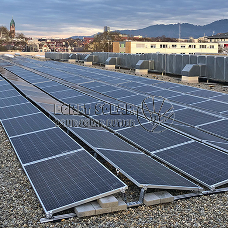 Easy Install Ballasted Mount Flat Roof Solar Mounting Systems