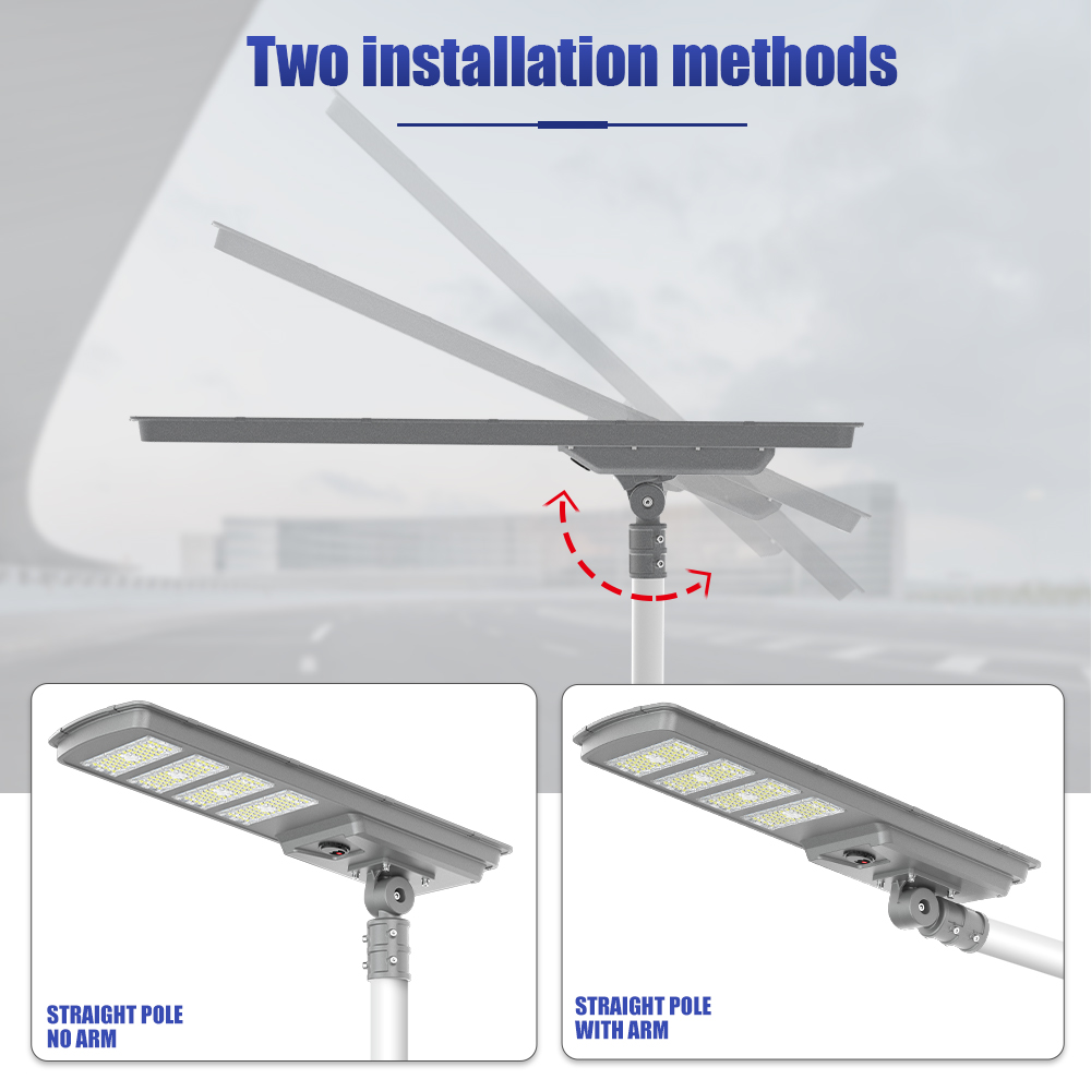 BOSUN IP65 Waterproof Custom IP65 Outdoor All in One Solar Street Lights High Quality Long Lifespan Solar Panel Street Lights