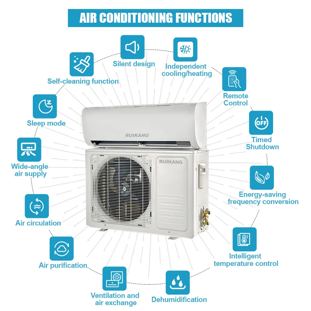 Solar Split System Cooling Unit Low Power Consumption Household Air Conditioner