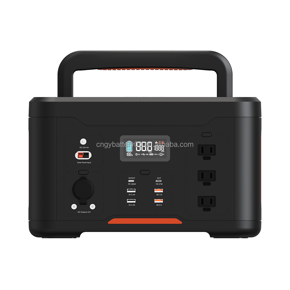 Portable Power Station Solar Generator 1000W/2000W 110V/220V for Home &amp; Camping Use with Car or Solar Panel