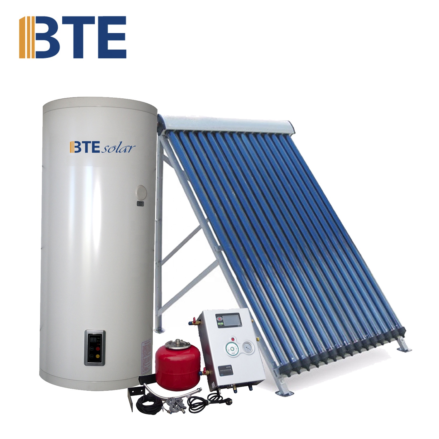 150-500 Liter Evacuated Tube Heat Pipe Pressurized Split Solar Water Heater System