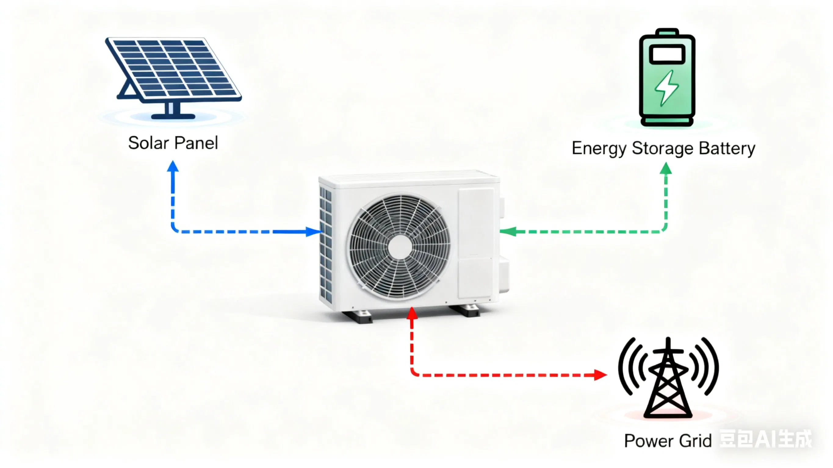 DC Solare Air Conditioner Spilt Air Contioner Solar Powered
