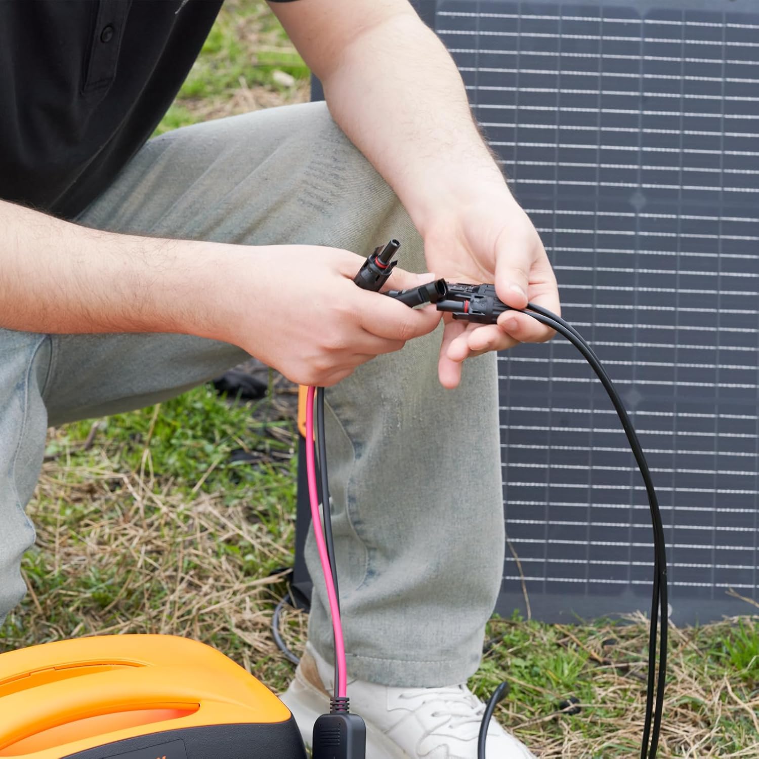 6-in-1 Solar Power System Connector Kit Female Male Connectors Universal Solar Adapter Cable PVC Copper Alloy 250V 35A