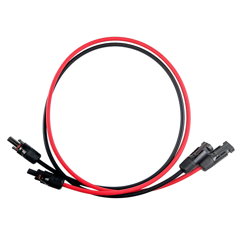 Male &amp; Female Connector 4mm2/6mm2 PV DC Solar Extension Cable with PVC Insulation for Solar Panel Photovoltaic Module Adapter