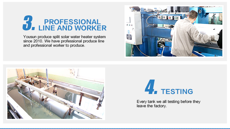 700 Liters Split Pressure Solar Water Heater Systems Solar Thermal System