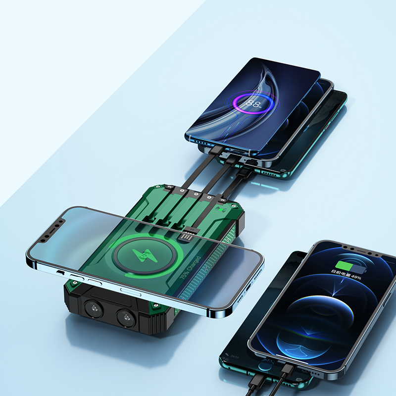 New Arrive Hy-2101 Type C Micro Usb With Line Power Banks Station 3 In 1 Solar Emergency Power Bank Outdoor