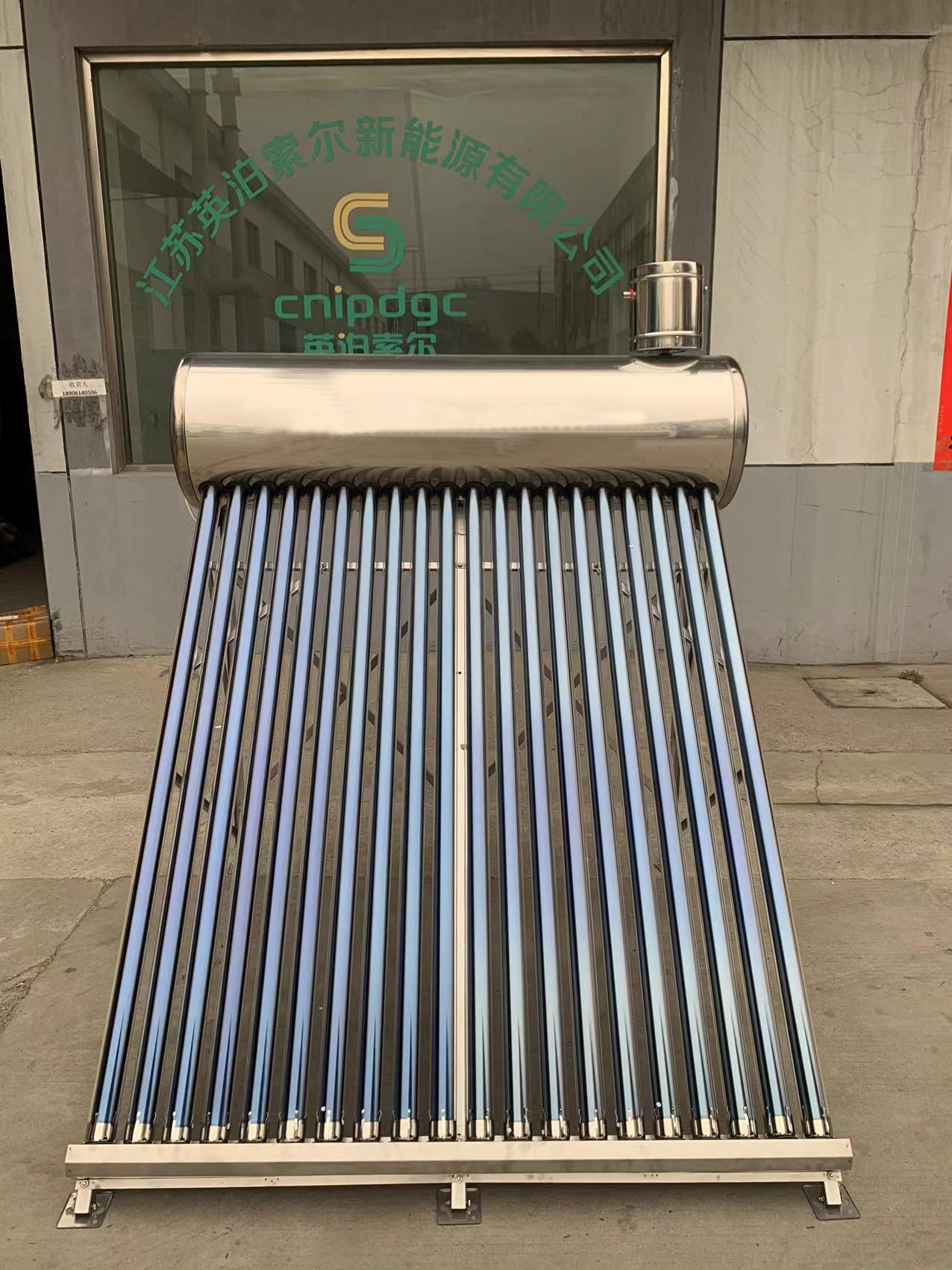 IMPOSOL 100L Non-Pressurized All Stainless Steel Home Hotel or Commercial Solar Water Heater System