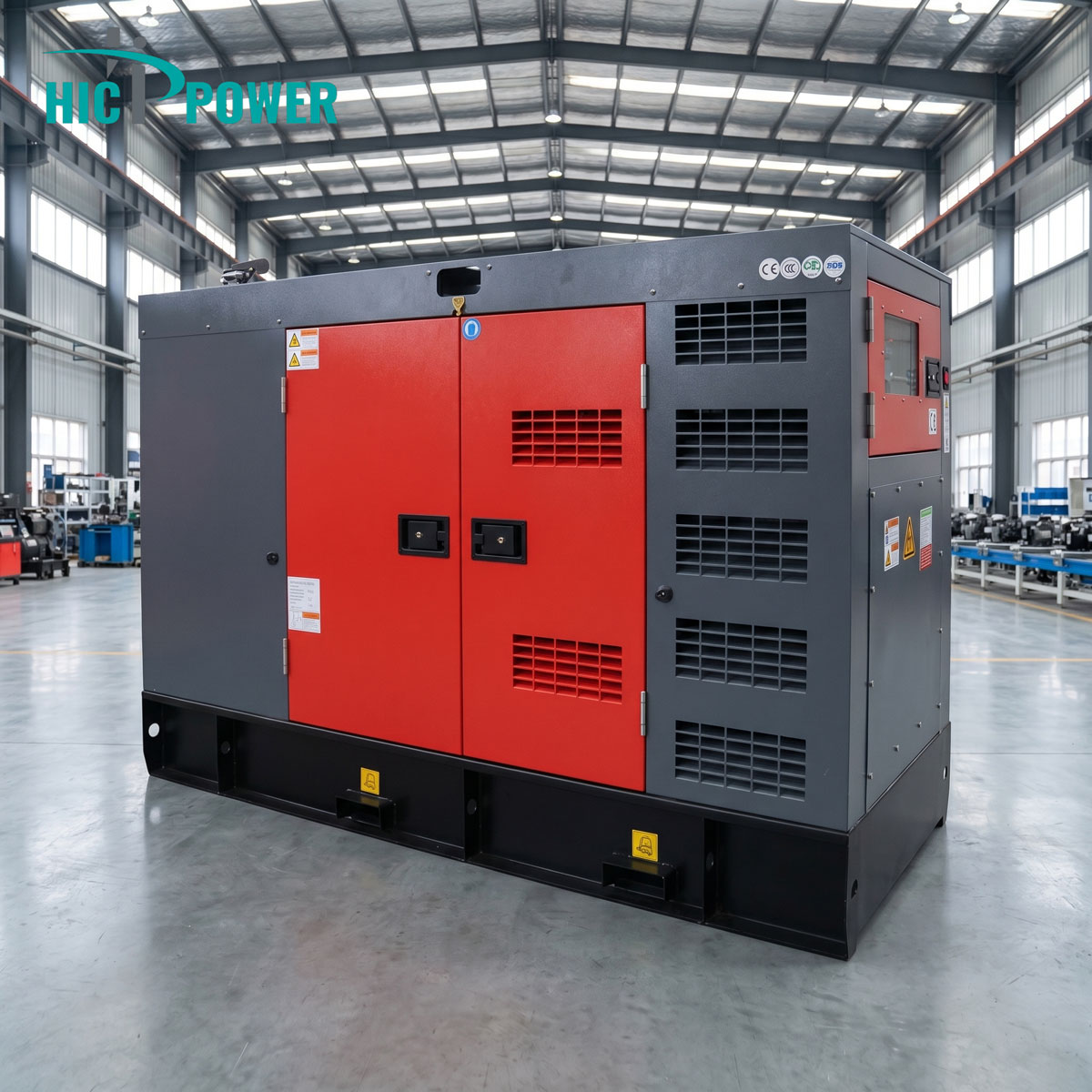 HIC Portable Mobile 3 Phase 5KVA 7KVA 8KVA 10KVA 12KVA 15KVA Silent Diesel Generators Set For Home 10KW 20KW Diesel Generators