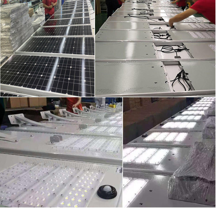 Outdoor Project Highway Street Lithg Solar Panel Light Ip65 Integrated 240w 300w 400w 500w All In One LED Solar Street Light