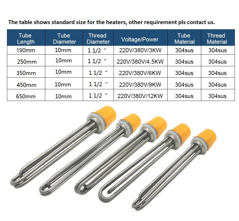 Immersion Heater Structure
