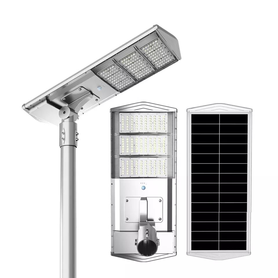High Lumen Efficiency 60w 80w 100w Solar Street Lights Led Street Garden Lamp Waterproof for Patio Street Basketball Court