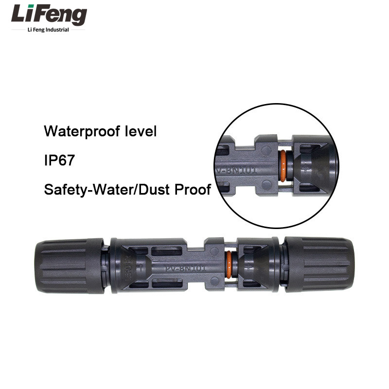 1000V/30A Copper Solar Panel Connectors DC Male Female IP67 Waterproof for for 2.5mm2-6mm2 Cables