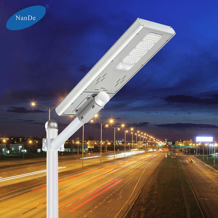 NanDe OEM ODM Integrated Outdoor Urban Road Higway Park Lighting 20W All In One Solar Road LED Street Lamp