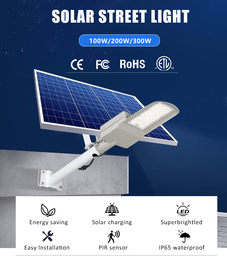 Solar street light detail 1