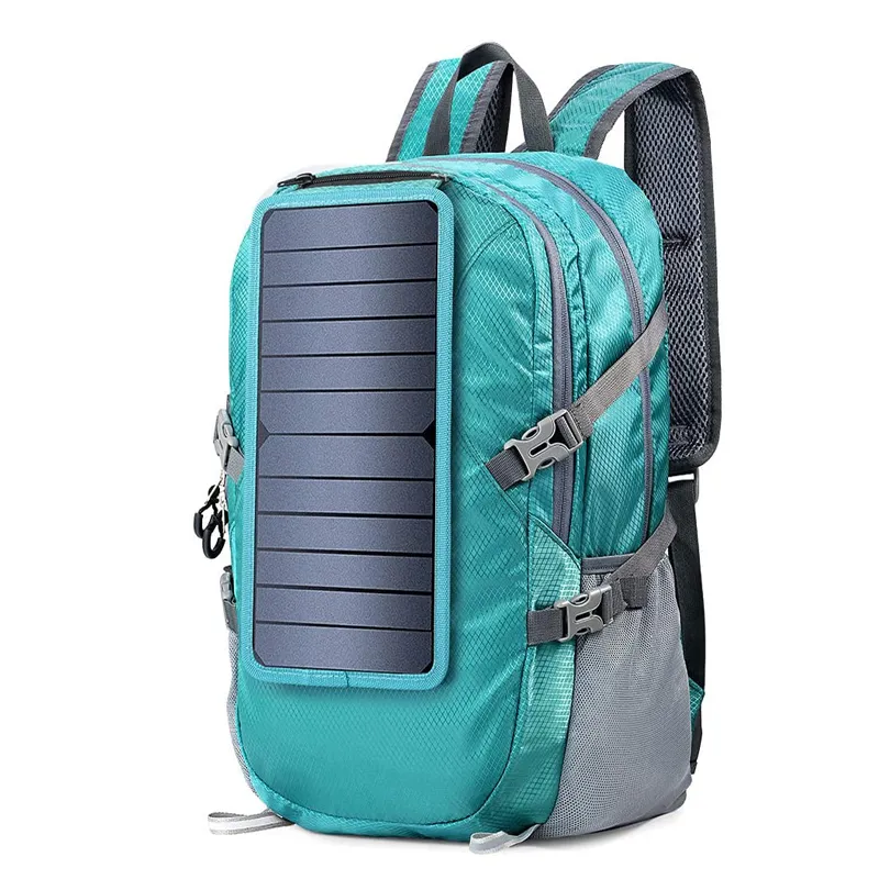 Sport Hiking Solar Power Panel Backpack Detail Photo 6