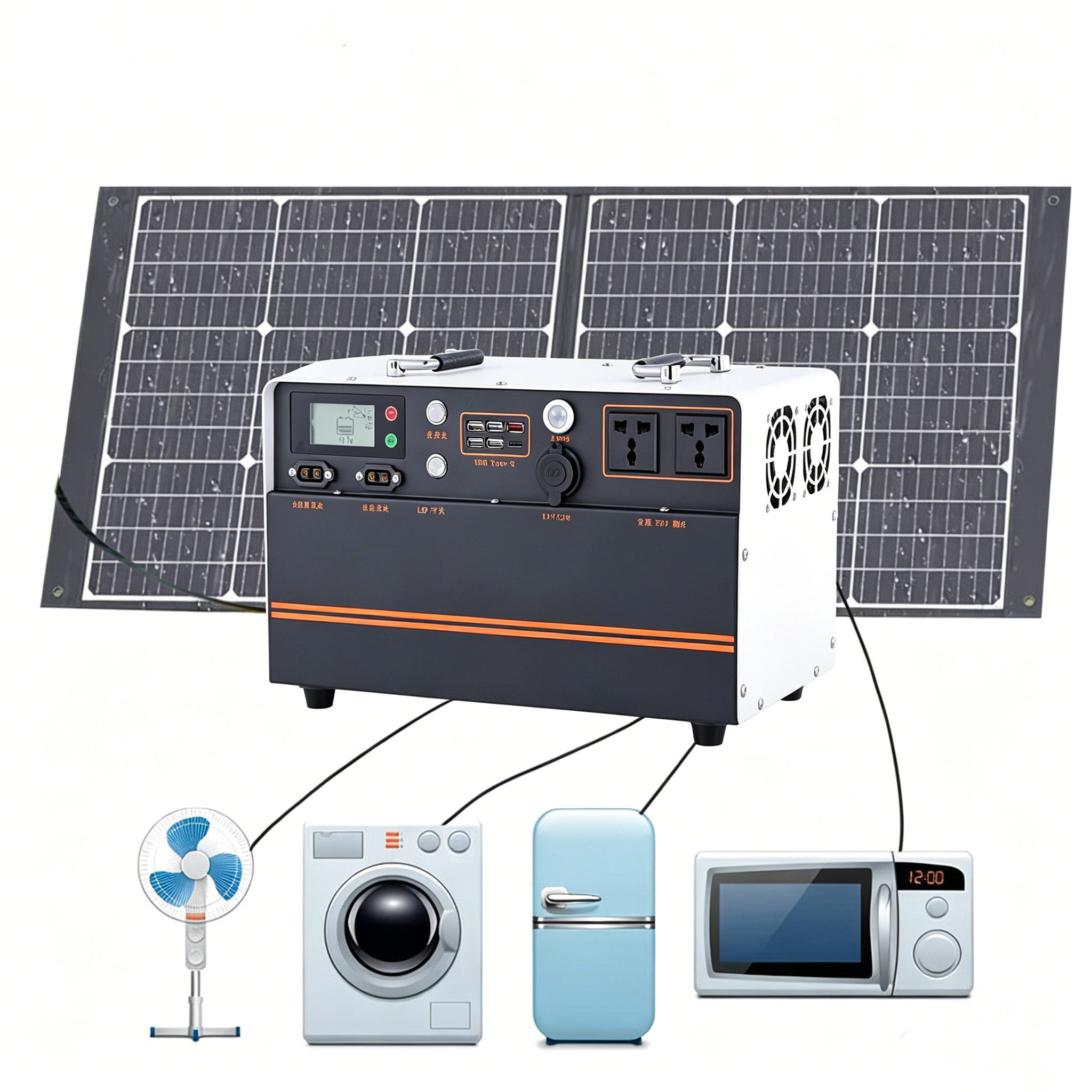Tragbare Powerstation 1500W 1.68kWh Fast Charge UPS Lifepo4 Mobile Solar Power Generator Portable Energy Station