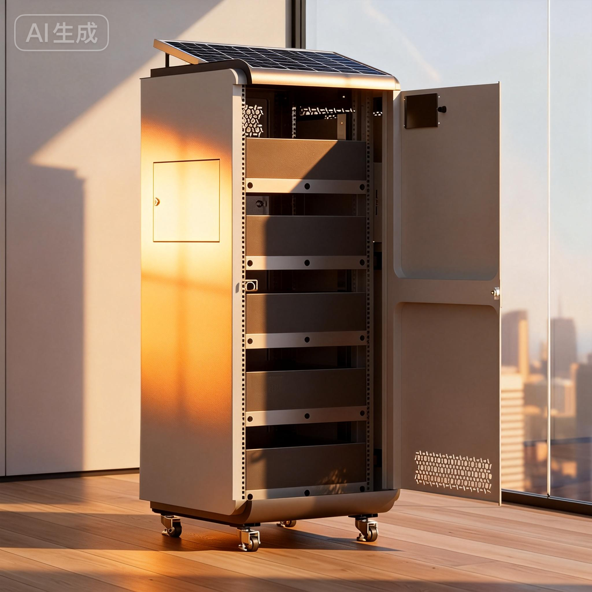 IP65 Customized Waterproof 42u Lithium 48v 100ah Rack Outdoor New Power Solar Panel Battery Cabinet