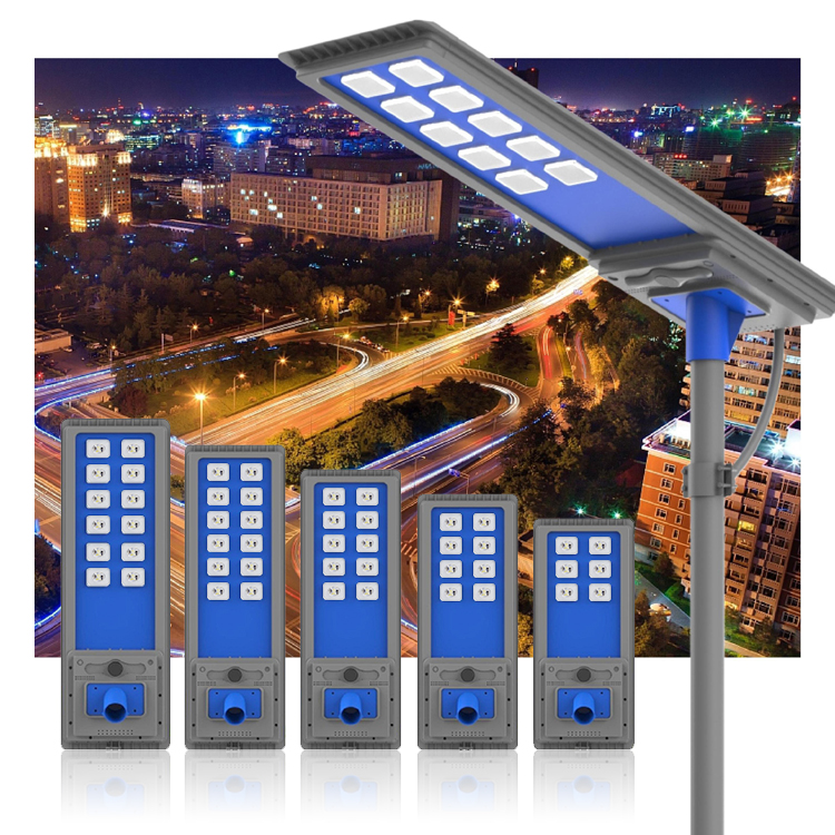 Outdoor IP66 Waterproof Streetlight 40W 50W 60W 80W 100W 120 W Integrated All in One Solar Street Light