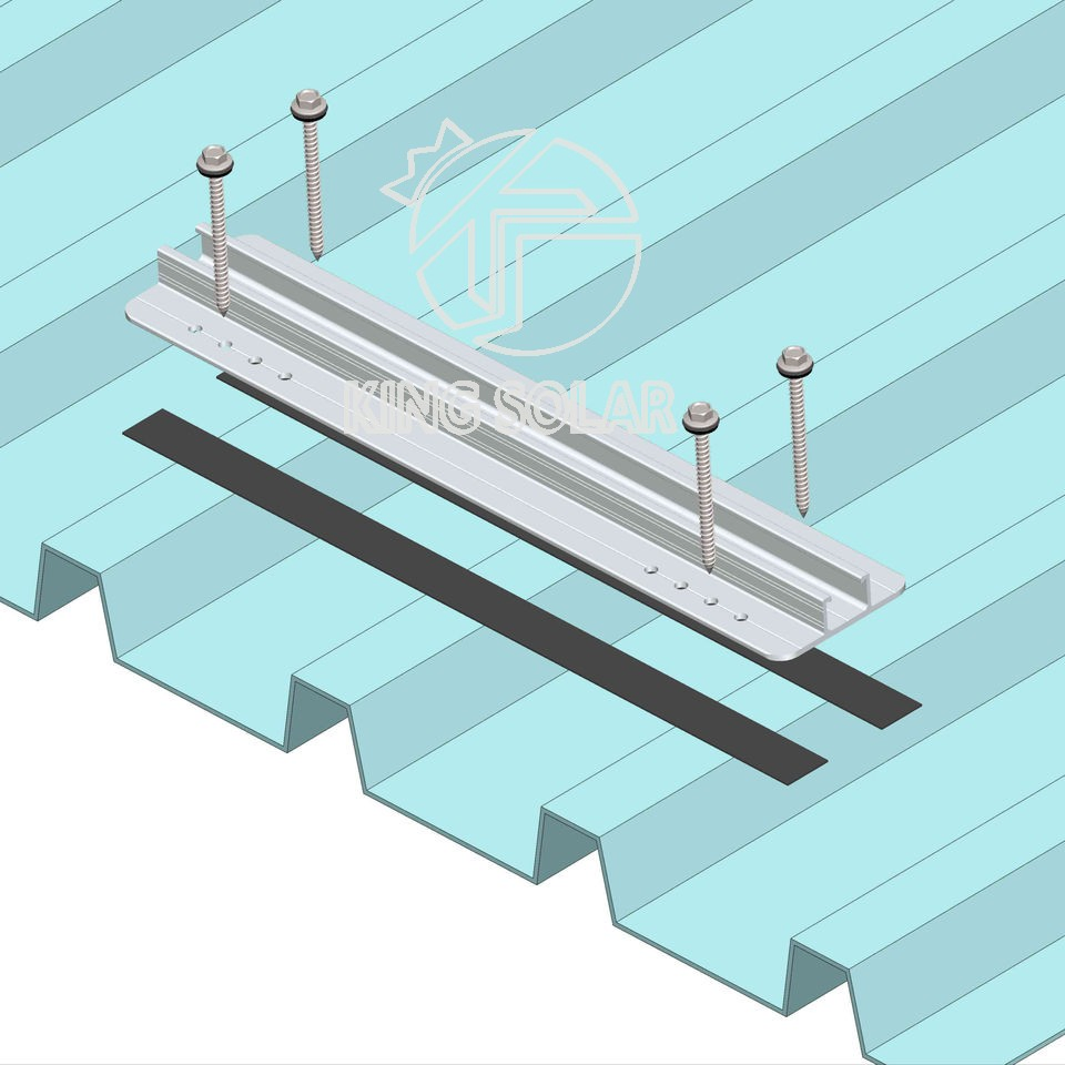 Sloping Rooftop Solar Panel Mini Rail Mounting System