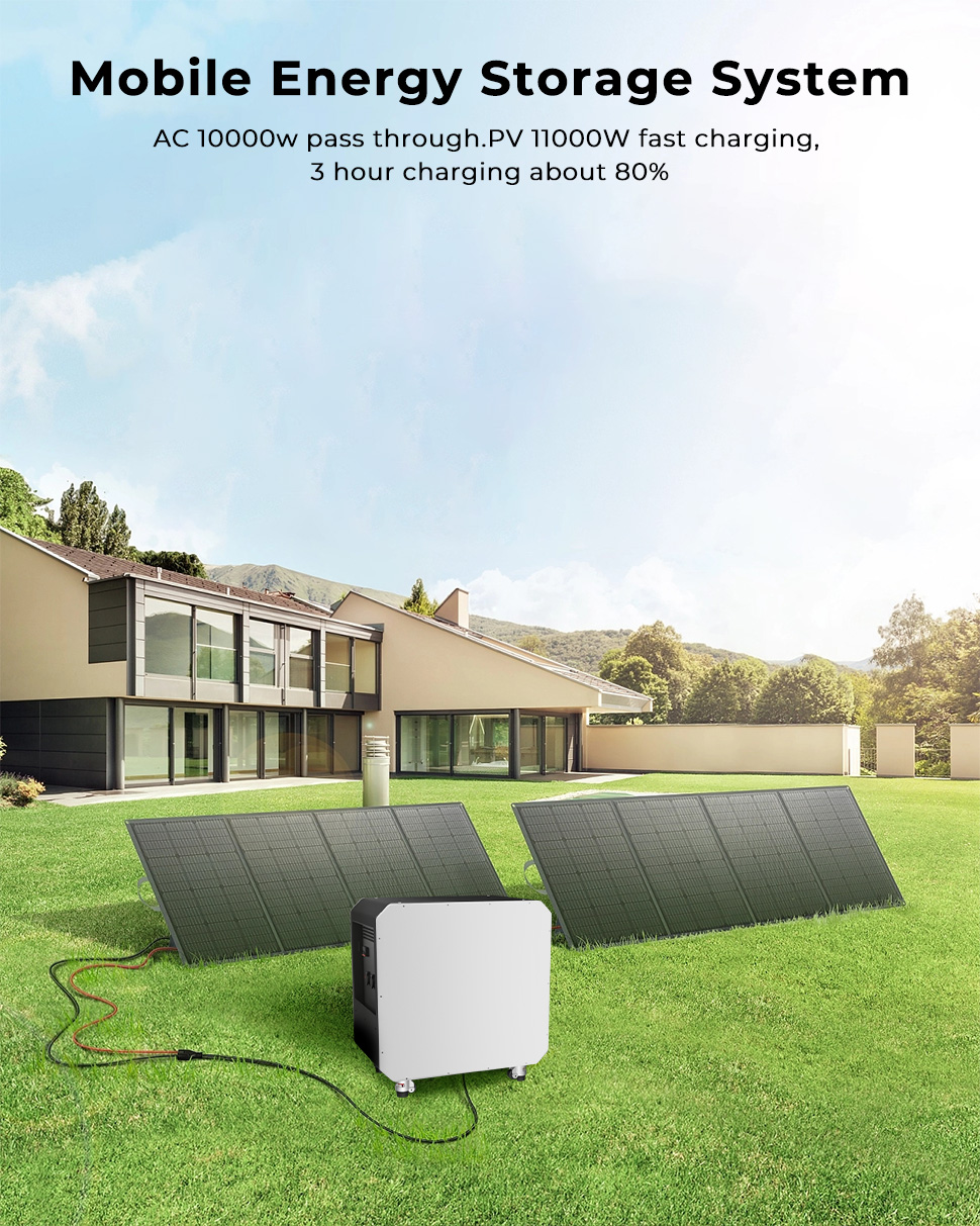 OEM/ODM Portable Solar Generator Outdoor Solar Panel LiFePO4 Home MPPT Power Bank 10000w 12kw 5kw High-Power Solar Energy System
