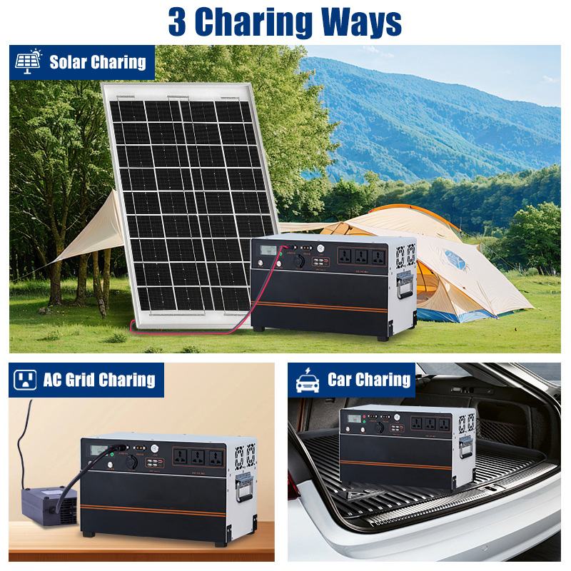 Tragbare Powerstation 1500W 1.68kWh Fast Charge UPS Lifepo4 Mobile Solar Power Generator Portable Energy Station