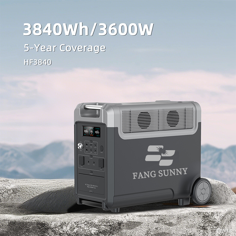 Portable Station 3600W 3840Wh Solar Generator for Mobile Camping Pure Sine Wave External Battery Solar Panel Car