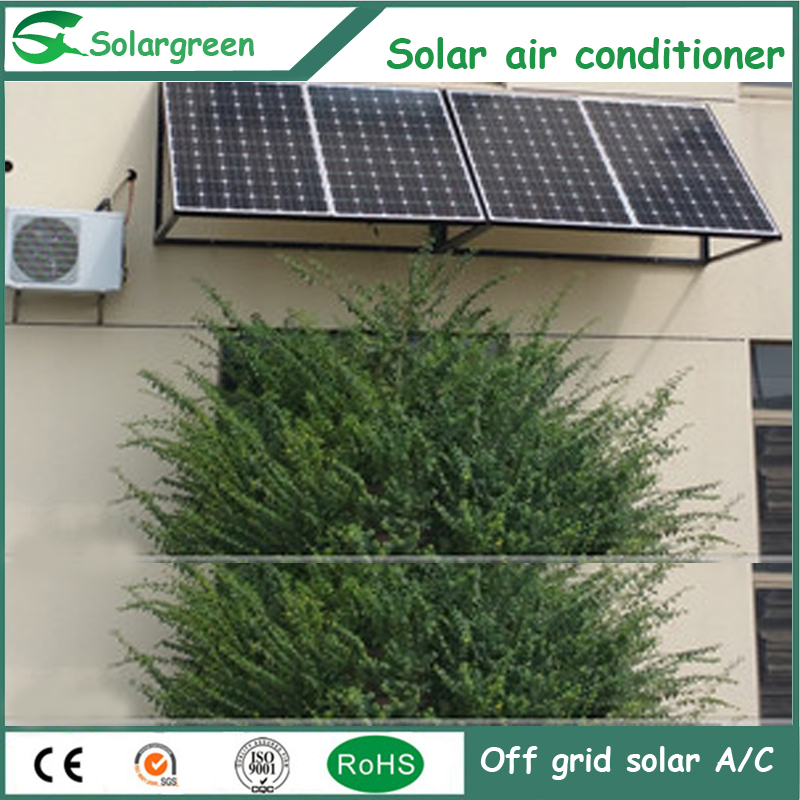 China Manufacturer 48V DC 100% off Grid Solar Air Conditioner with 48V DC Compressor &amp; Motor