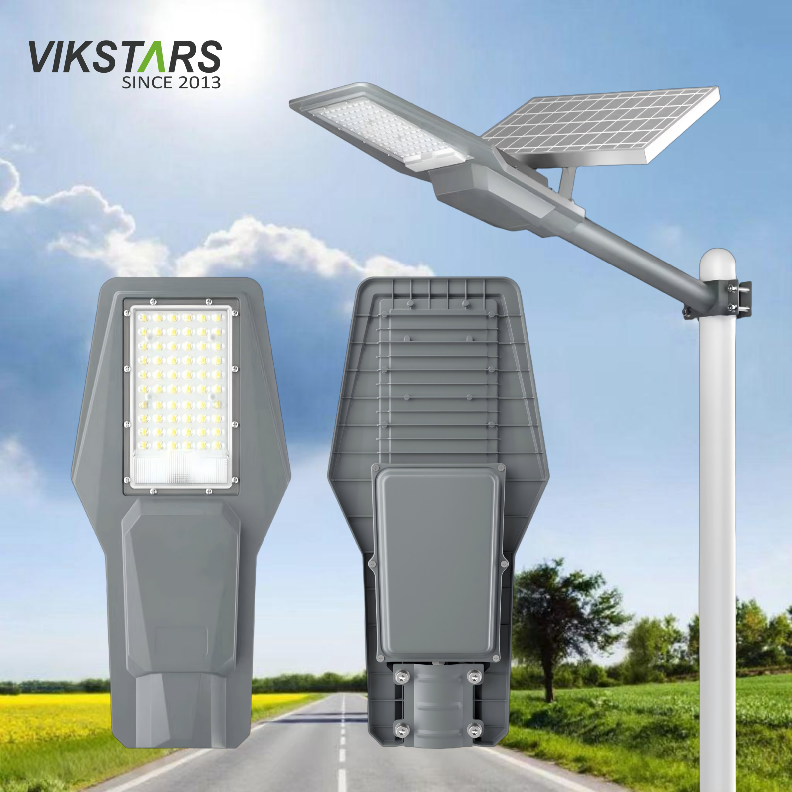 Hot Sales 200W 300W 800W LED Solar Street Lights for Africa IP65 Waterproof Remote Control Solar Road &amp; Village Pathway Lamps