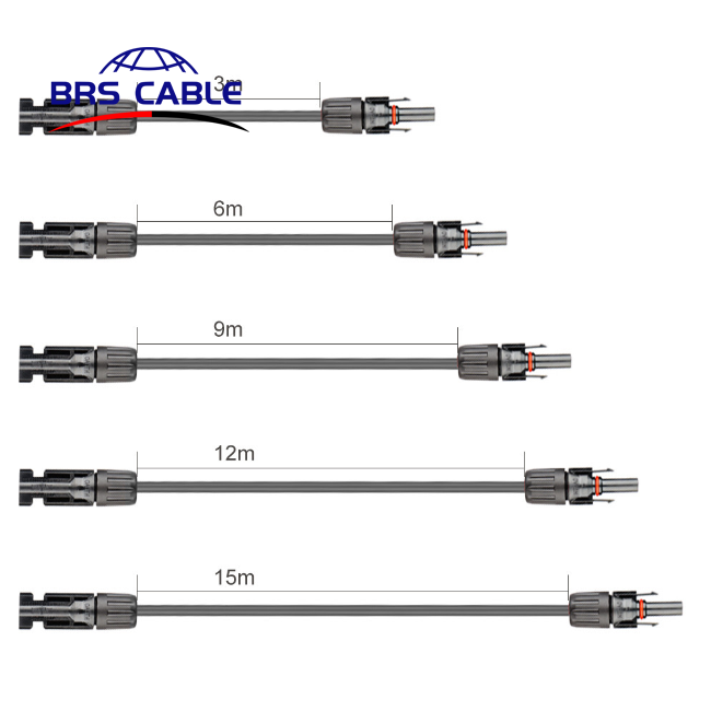 Tuv Approval Solar Extension Cable With Connector