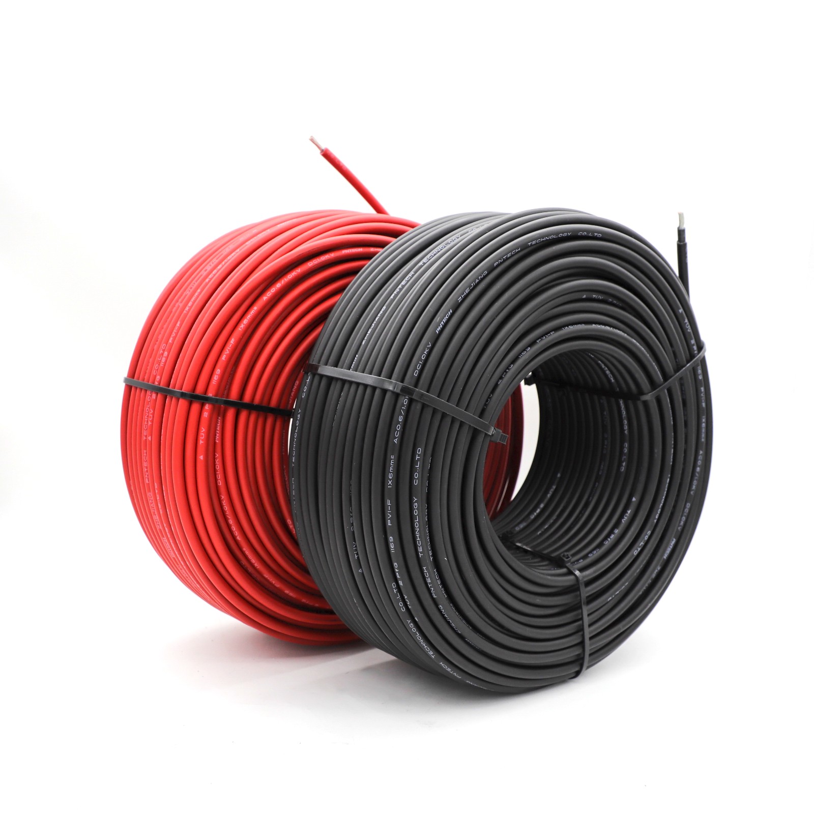25mm Solar Connector Cable 6mm XLPE Insulation 4mm2/6mm2/10mm2 Tinned Copper Conductor Industrial Low Voltage Construction DC